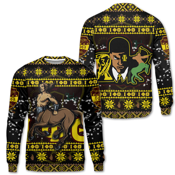Fraternity Sweatshirt - Christmas Iota Phi Theta Sweatshirt Centaur Style