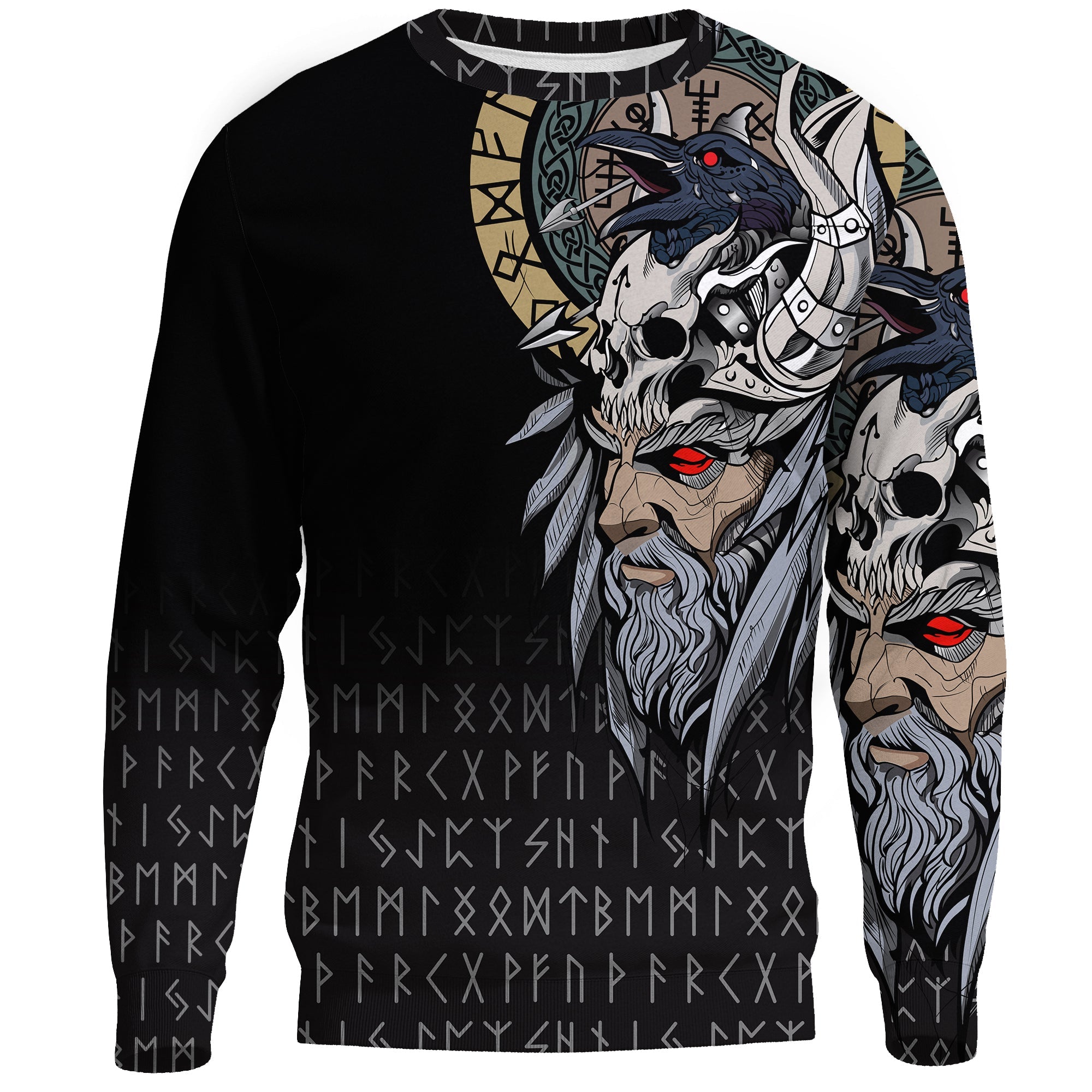 Viking Sweatshirts Viking Odin Raven