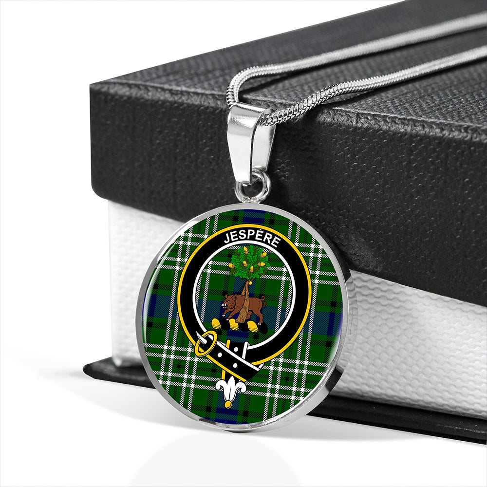 Scottish Tartan Swinton Clan Circle Necklace Classic Style