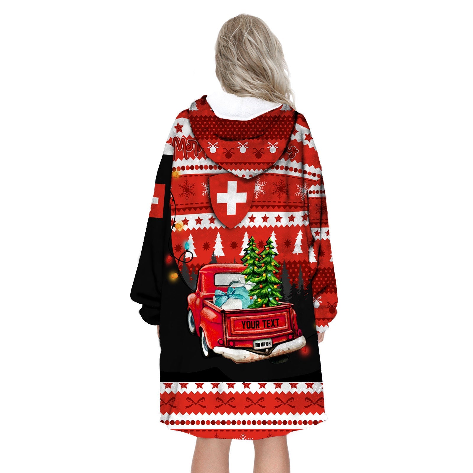 Switzerland Snug Hoodie Coat Of Arms Christmas Style