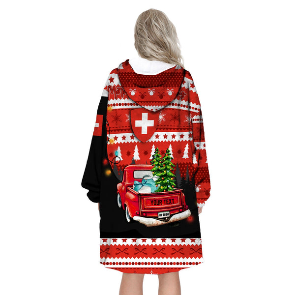 Switzerland Snug Hoodie Coat Of Arms Christmas Style