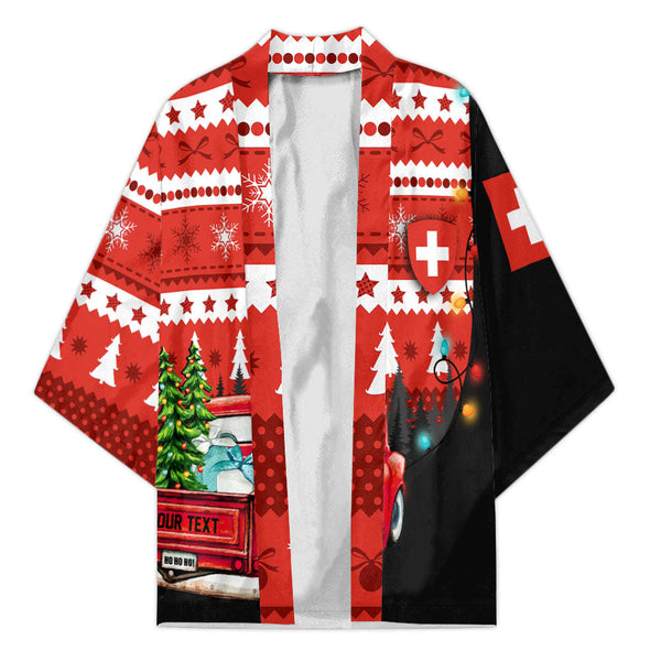 Switzerland Kimono Coat Of Arms Christmas Style