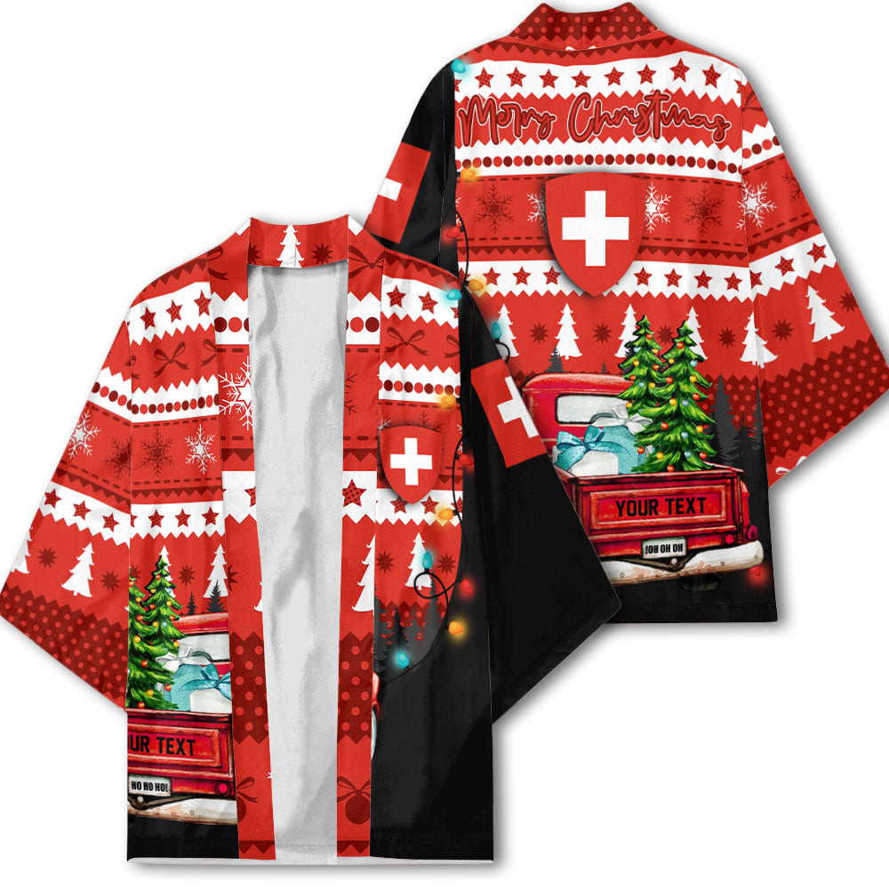 Switzerland Kimono Coat Of Arms Christmas Style