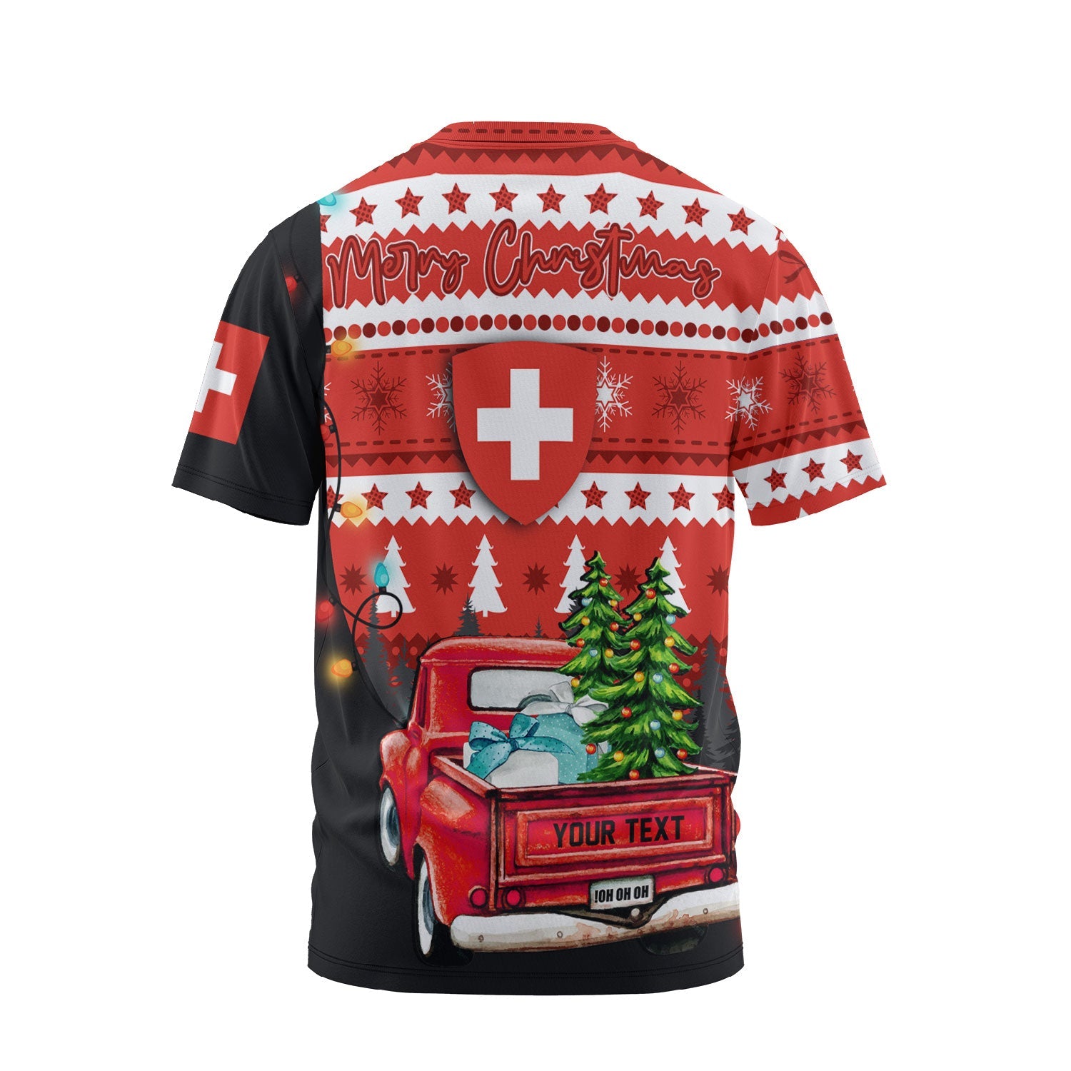 Switzerland T Shirt Coat Of Arms Christmas Style