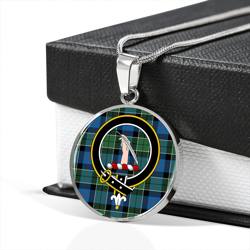 Scottish Tartan Syme Ancient Clan Circle Necklace Classic Style