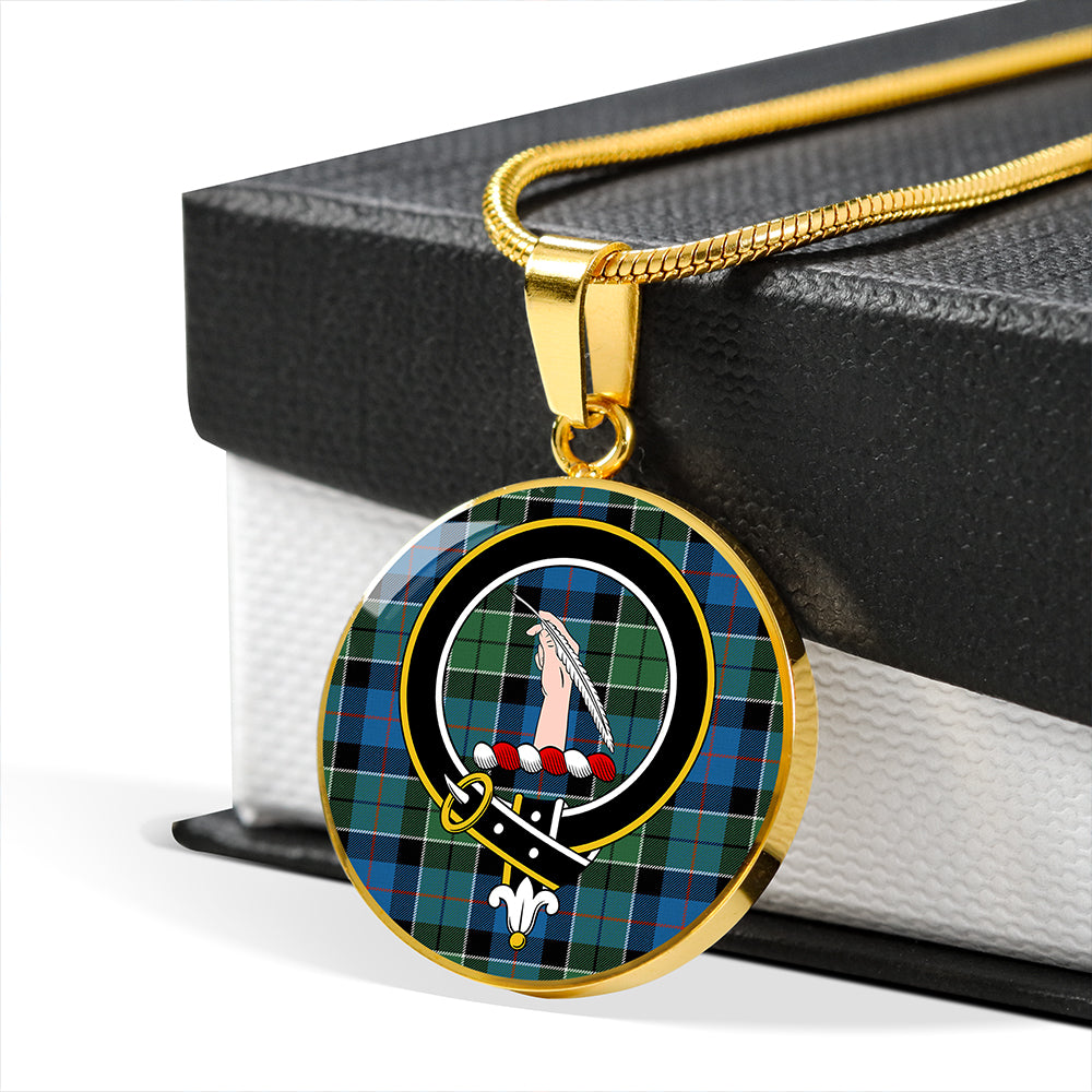 Scottish Tartan Syme Ancient Clan Circle Necklace Classic Style