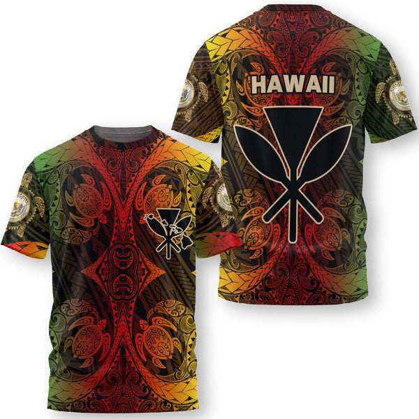 Kanaka Maoli Hawaii T Shirt Reggae Style