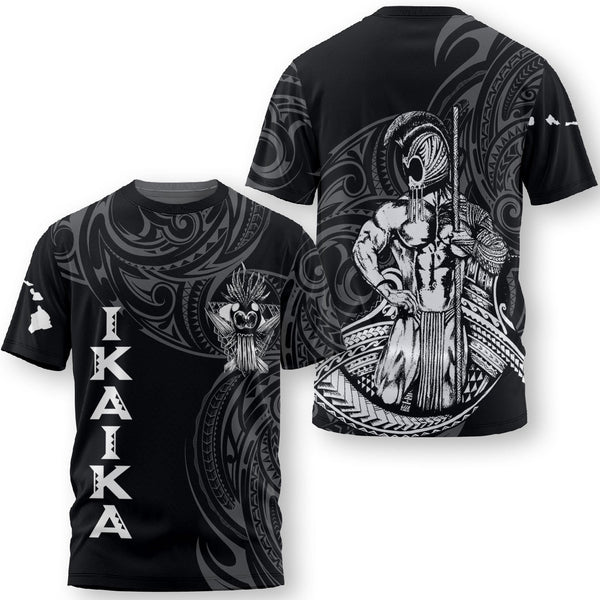 Hawaii Ikaika Warrior T Shirt Polynesian Style