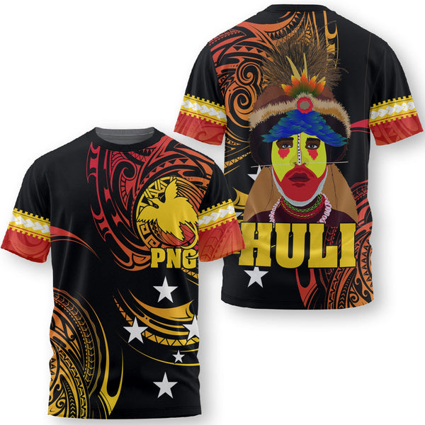 Papua New Guinea T Shirt Huli Wigmen Style