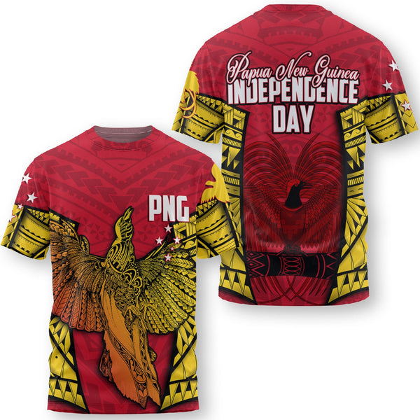 Papua New Guinea Independence Day T Shirt Raggiana Bird of Paradise Style