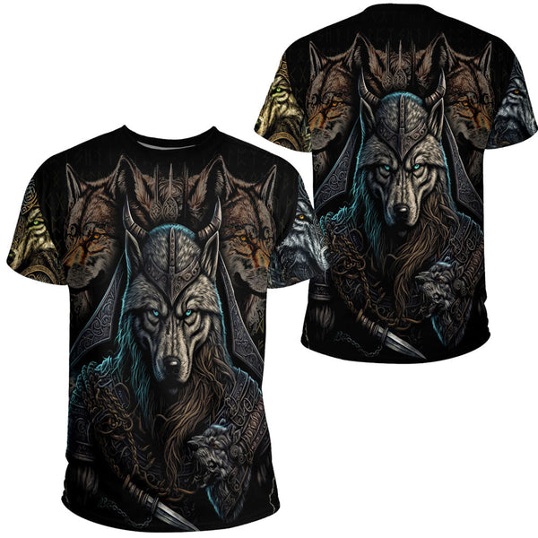 Viking T-Shirt Wolf Warriors 3D