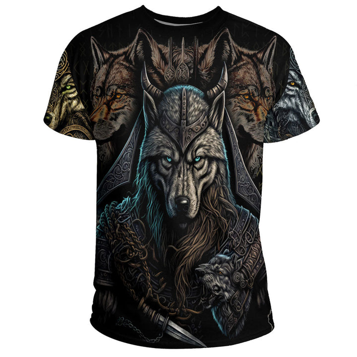 Viking T-Shirt Wolf Warriors 3D