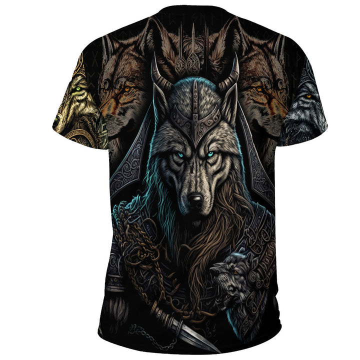 Viking T-Shirt Wolf Warriors 3D