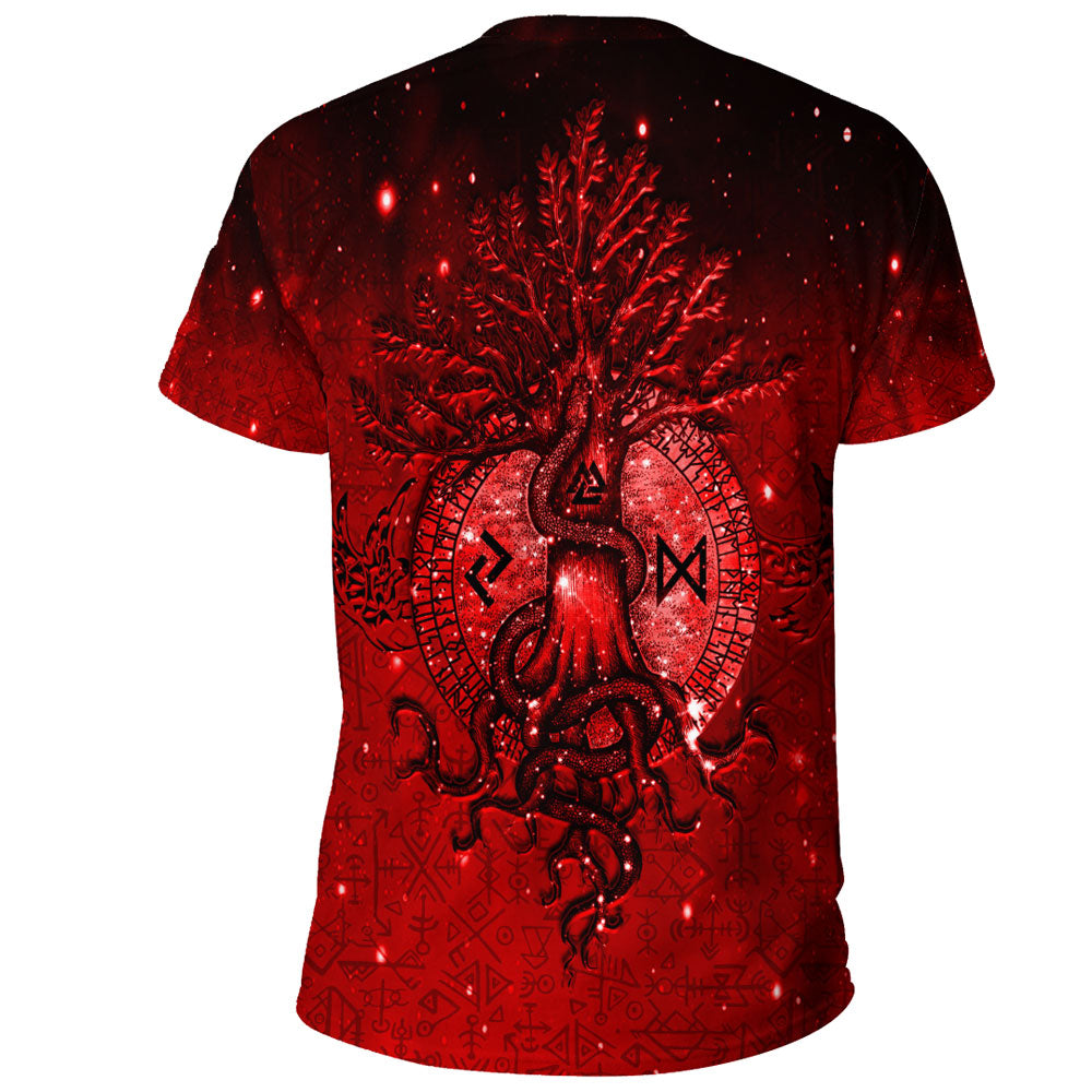 Viking T-Shirt Yggdrasil Viking Red