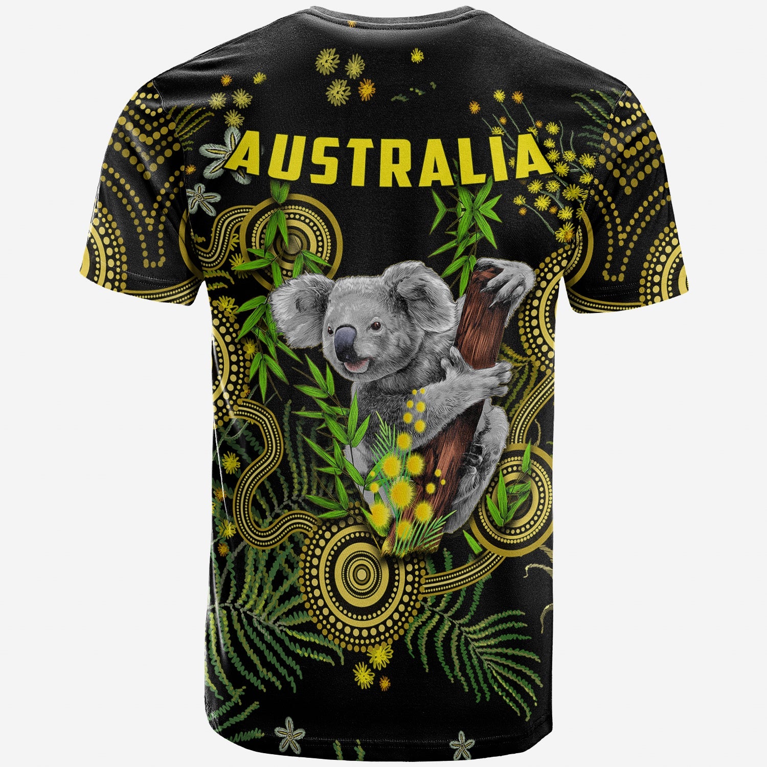 Golden Wattle TShirt Australia Acacia Pycnantha Mix Aboriginal