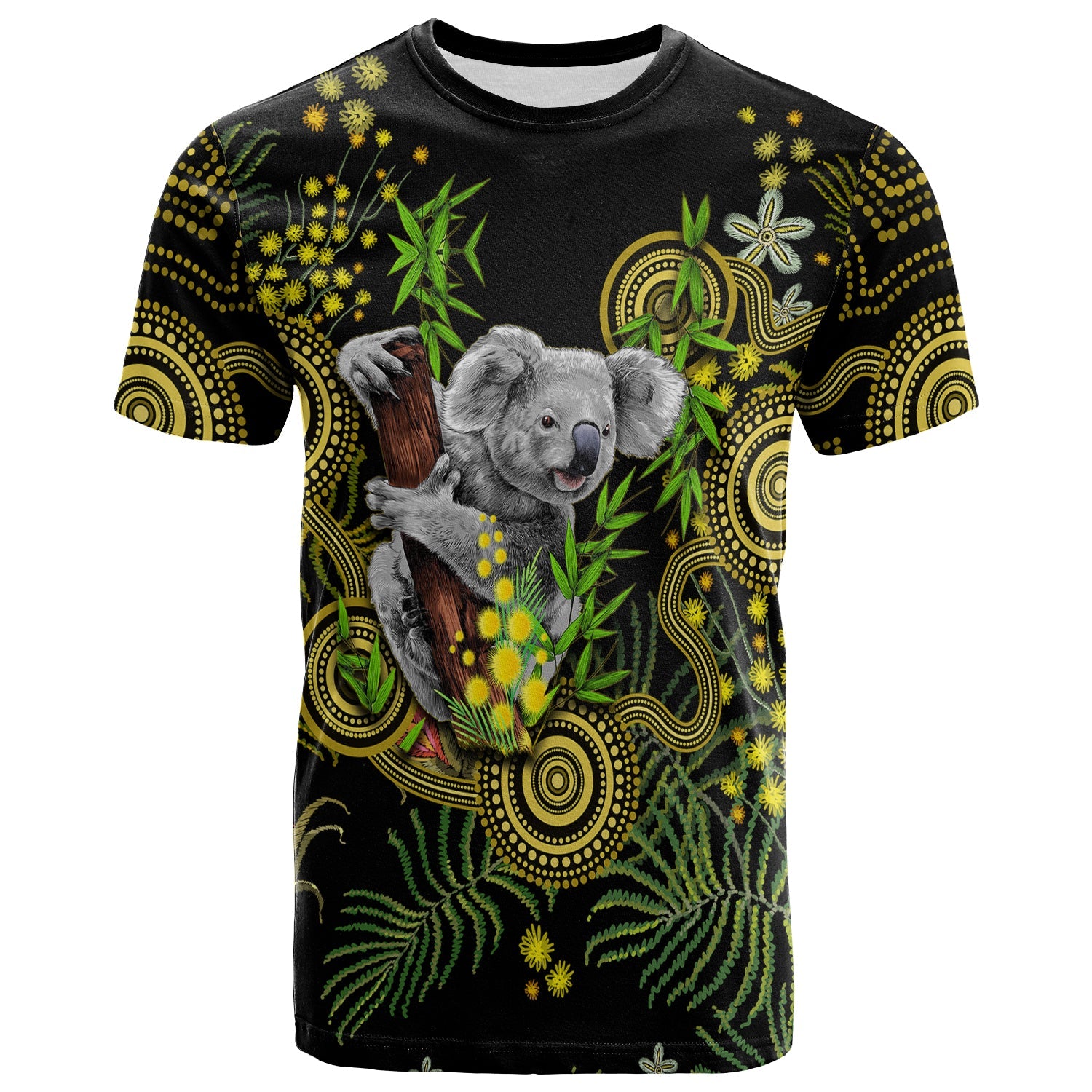 Golden Wattle TShirt Australia Acacia Pycnantha Mix Aboriginal