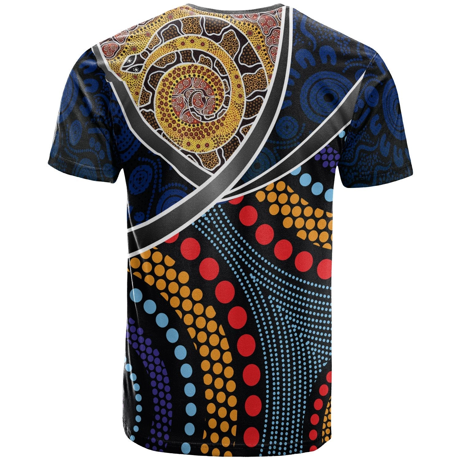 Australia Aboriginal TShirt - Aboriginal Dot Panting Art With Snake