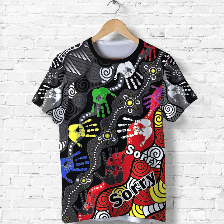 (Custom Personalised) National Sorry Day TShirt Version 03 - Australian Aboriginal