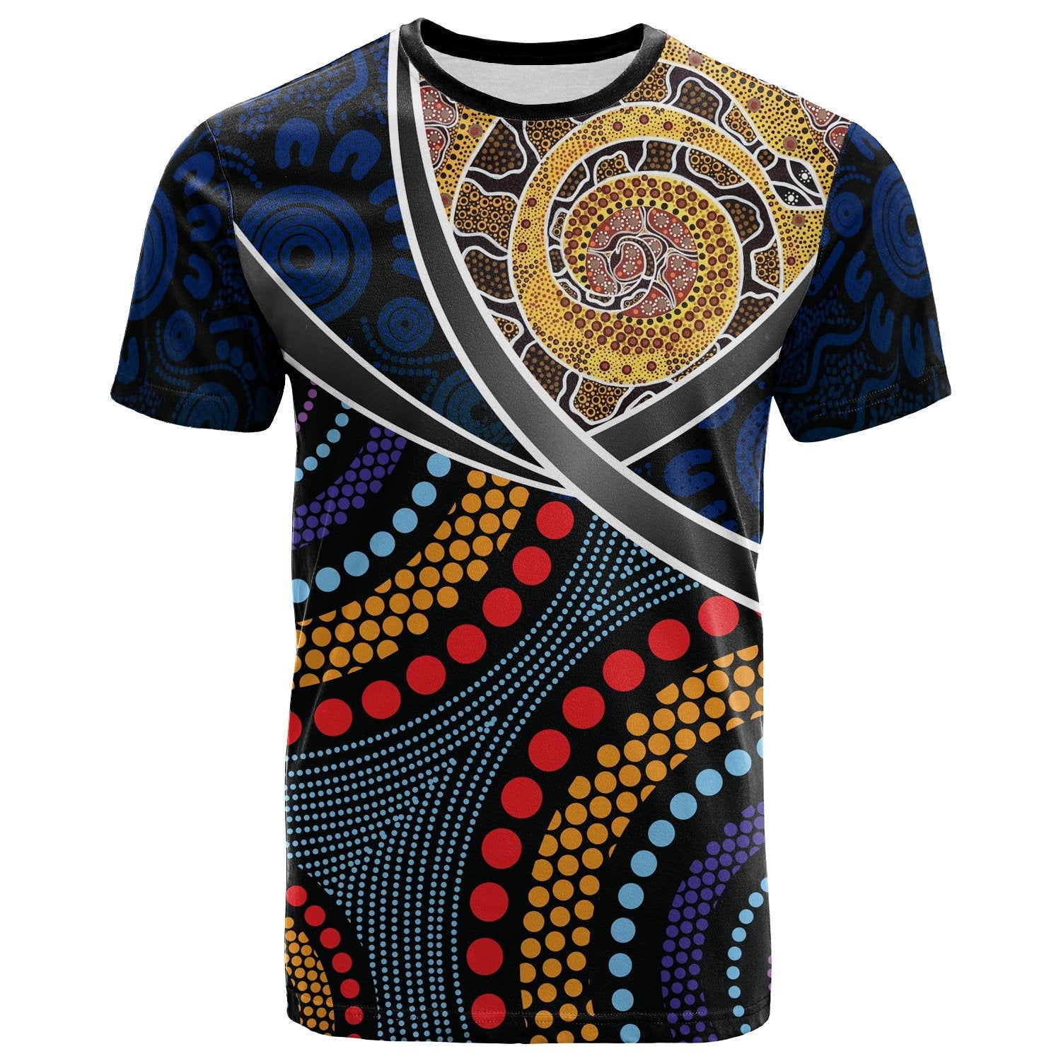 Australia Aboriginal TShirt - Aboriginal Dot Panting Art With Snake