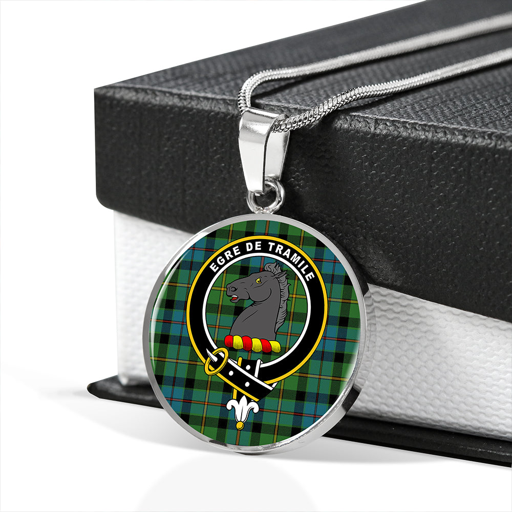 Scottish Tartan Tait Ancient Clan Circle Necklace Classic Style