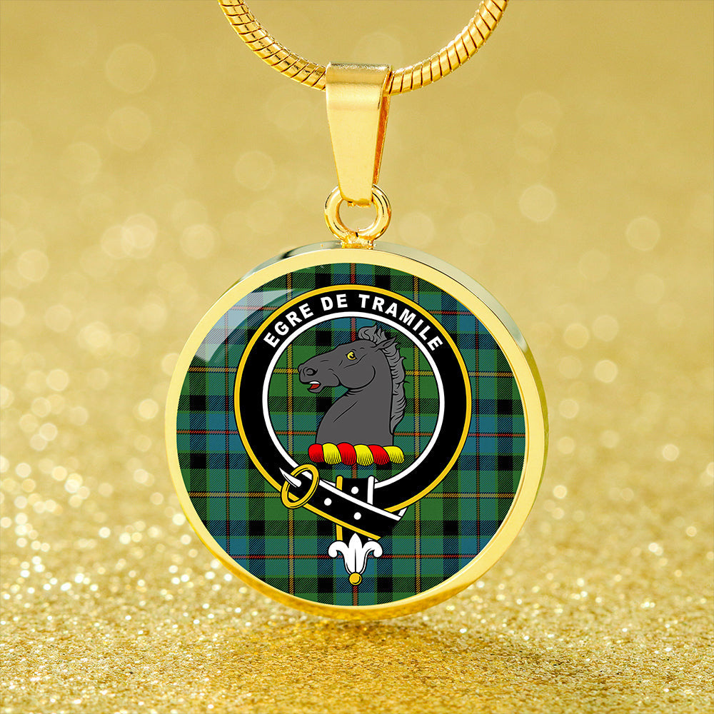 Scottish Tartan Tait Ancient Clan Circle Necklace Classic Style