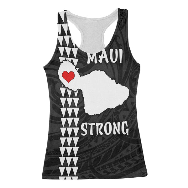 Pray For Hawaii Racerback Tank Polynesian Maui Be Strong - LH1