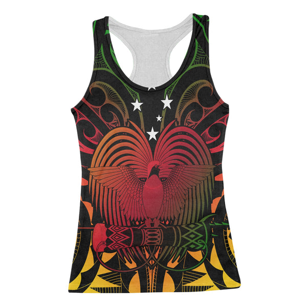 Papua New Guinea Racerback Tank Unity In Diversity Motto