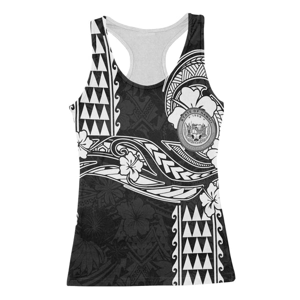 Hawaii Seal Racerback Tank Turtle & Map Style