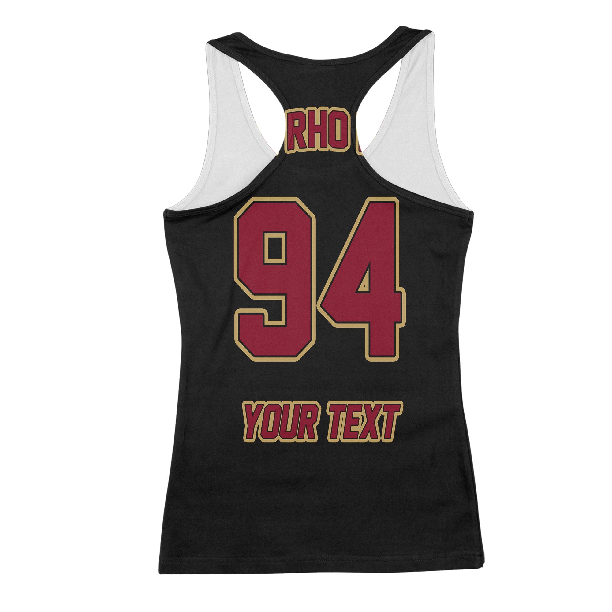 Fraternity Tank Top - Personalized Phi Rho Eta Racerback Tank Original Dark Style