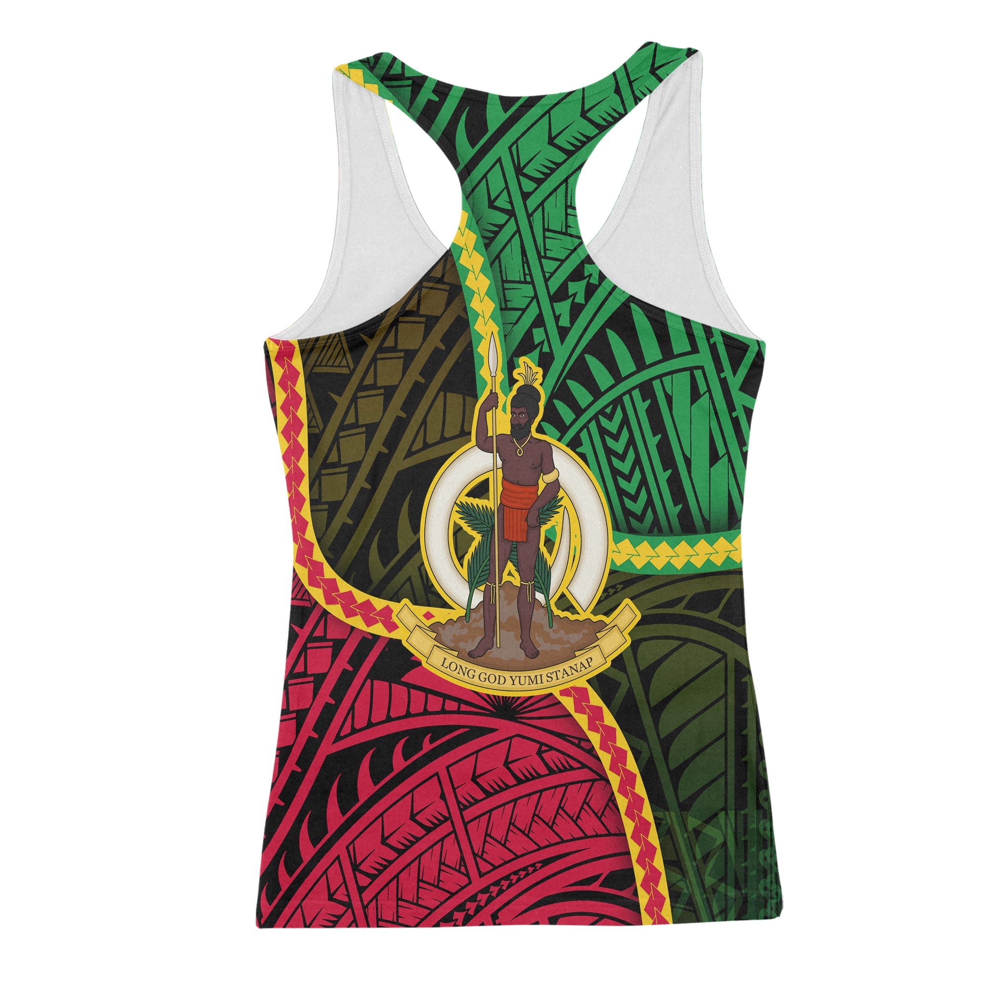 Vanuatu Racerback Tank Independence Day 43rd Anniversary Style