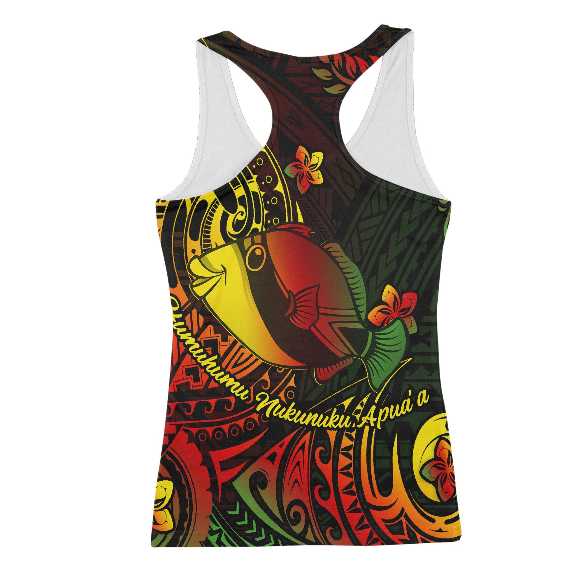 Hawaii Humuhumu Fish Racerback Tank Reggae Style