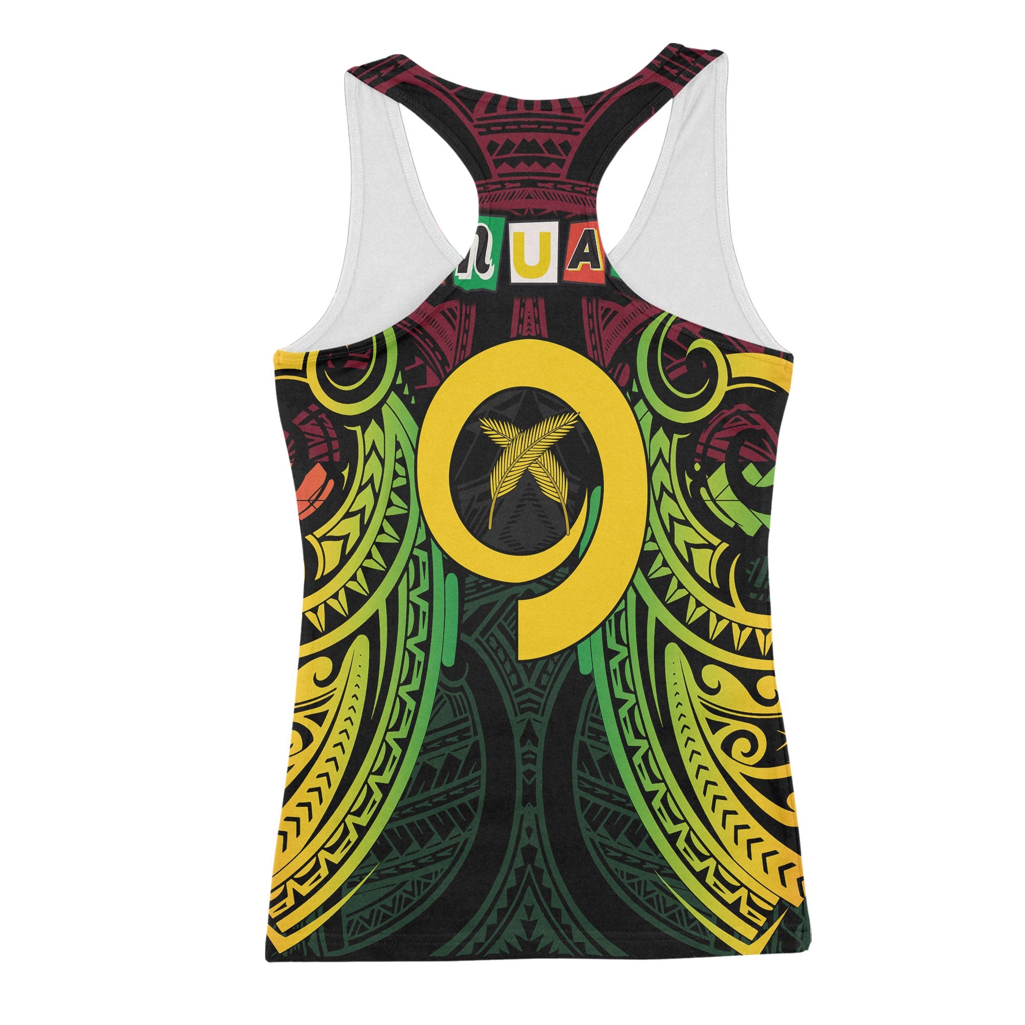 Vanuatu Racerback Tank Independence Day 43rd Anniversary Style 2