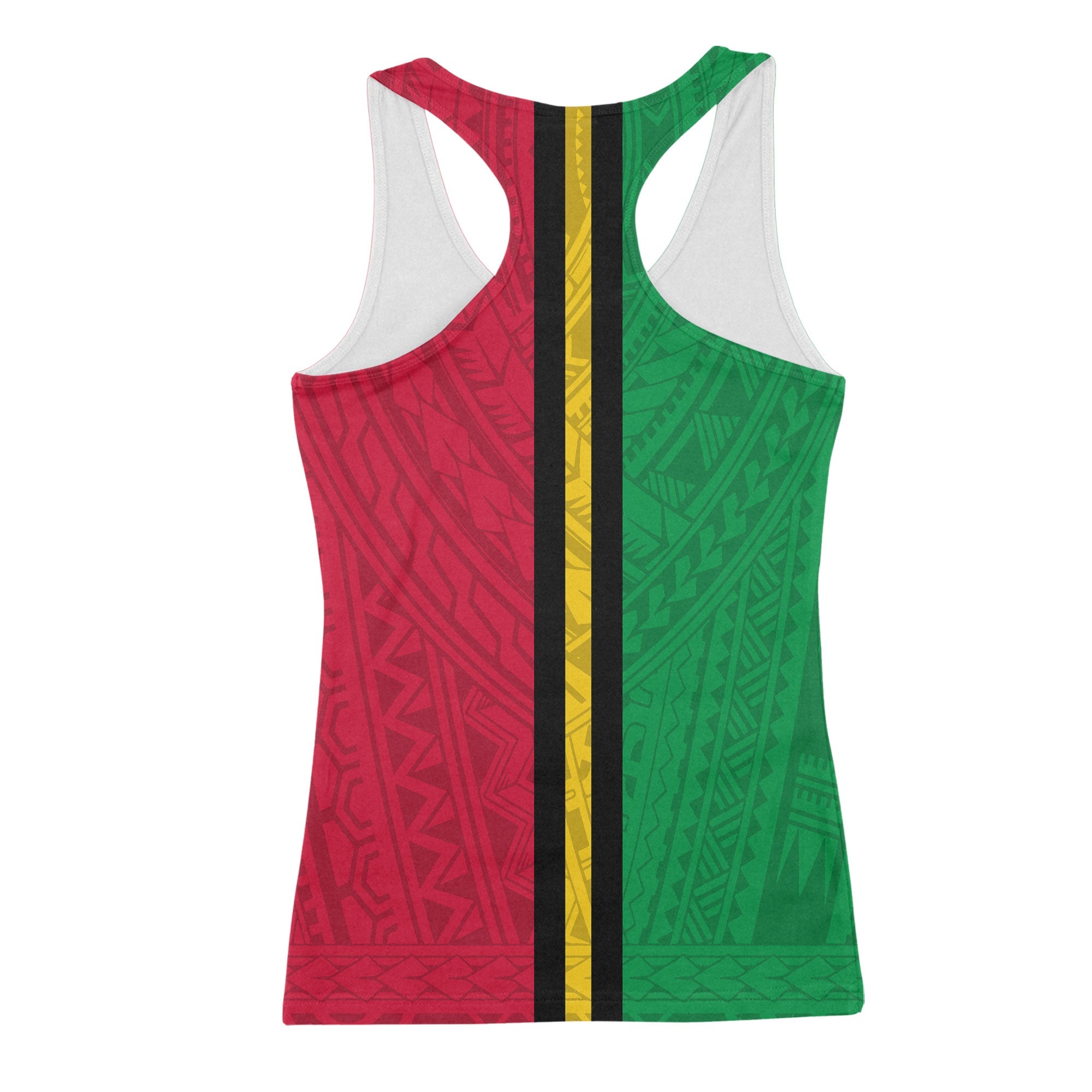 Vanuatu Racerback Tank Polynesian Flag Style