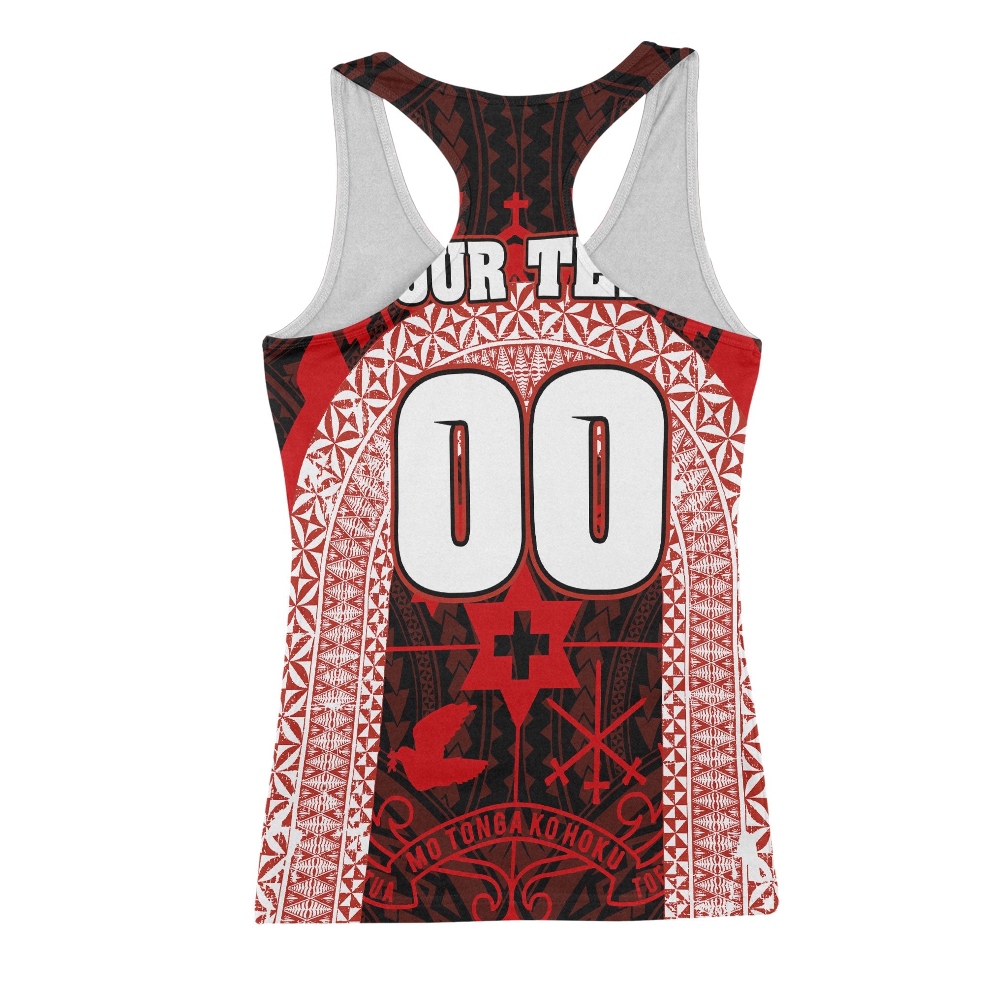 Custom Tonga Mate Ma'a Rugby League Racerback Tank