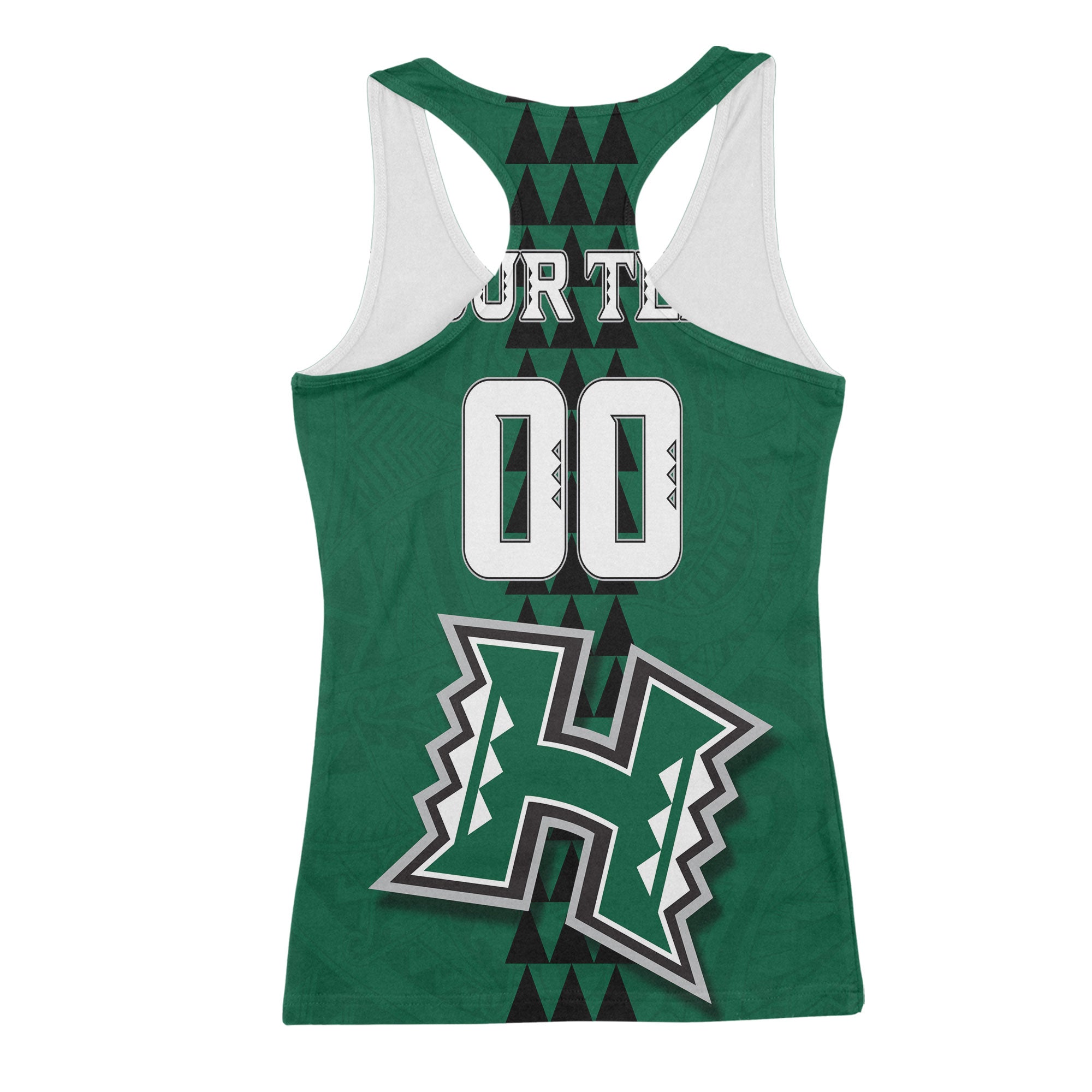 Custom Hawaii Rainbow Warriors Rugby Racerback Tank