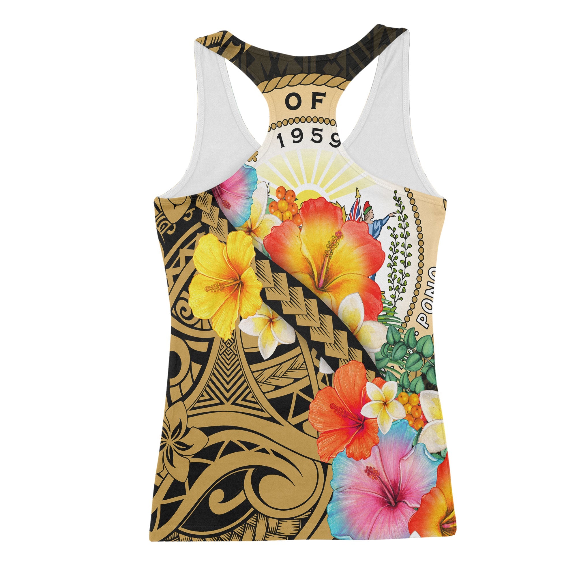 Hawaii Day King Kamehameha Racerback Tank