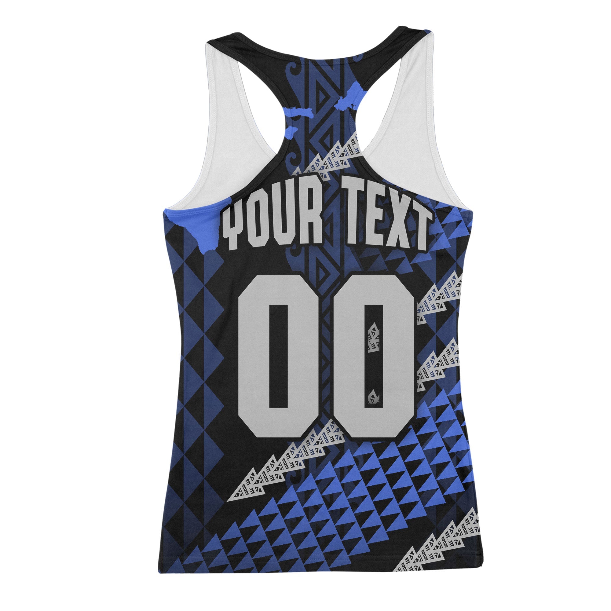 Hawaii Moanalua High School Custom Racerback Tank Map Style