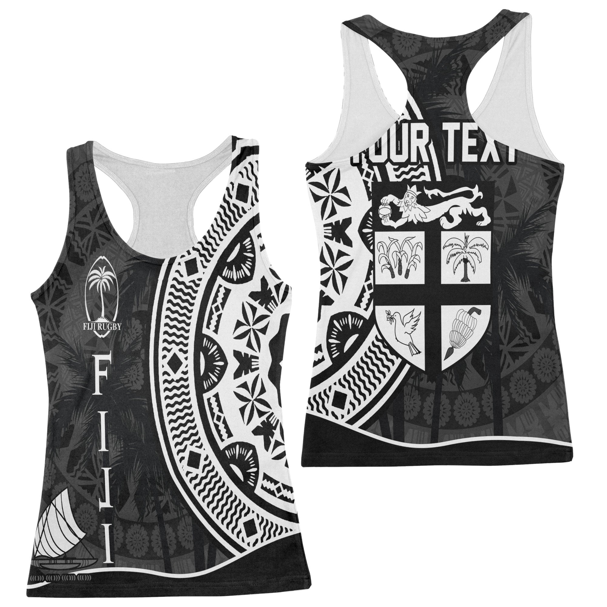 Custom Fiji Rugby Racerback Tank