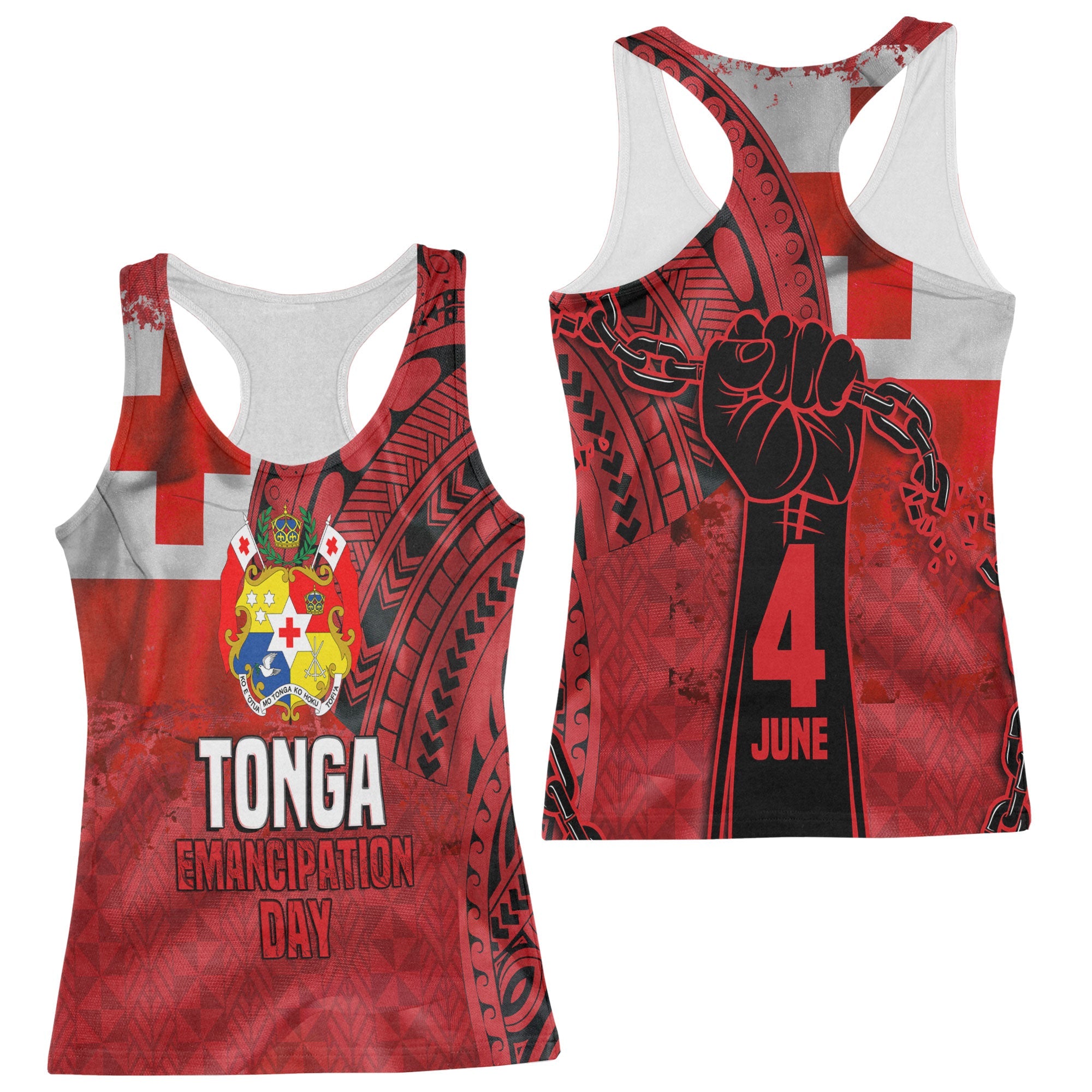 Tonga Independence Emancipation Day Racerback Tank