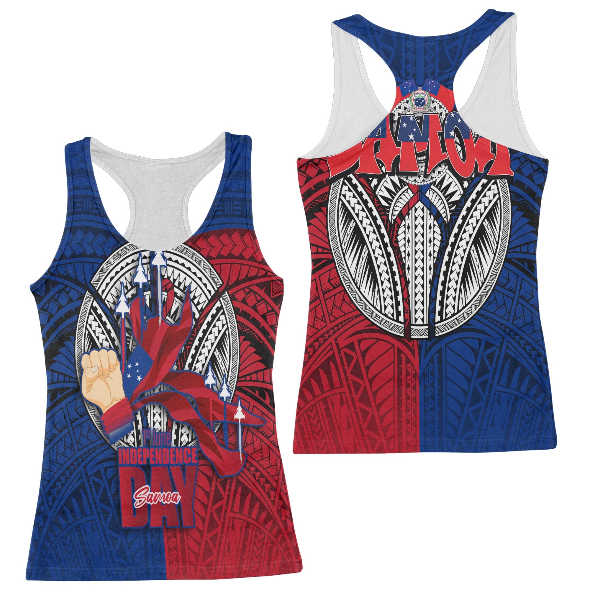 Samoa Independence Day 1st June Racerback Tank