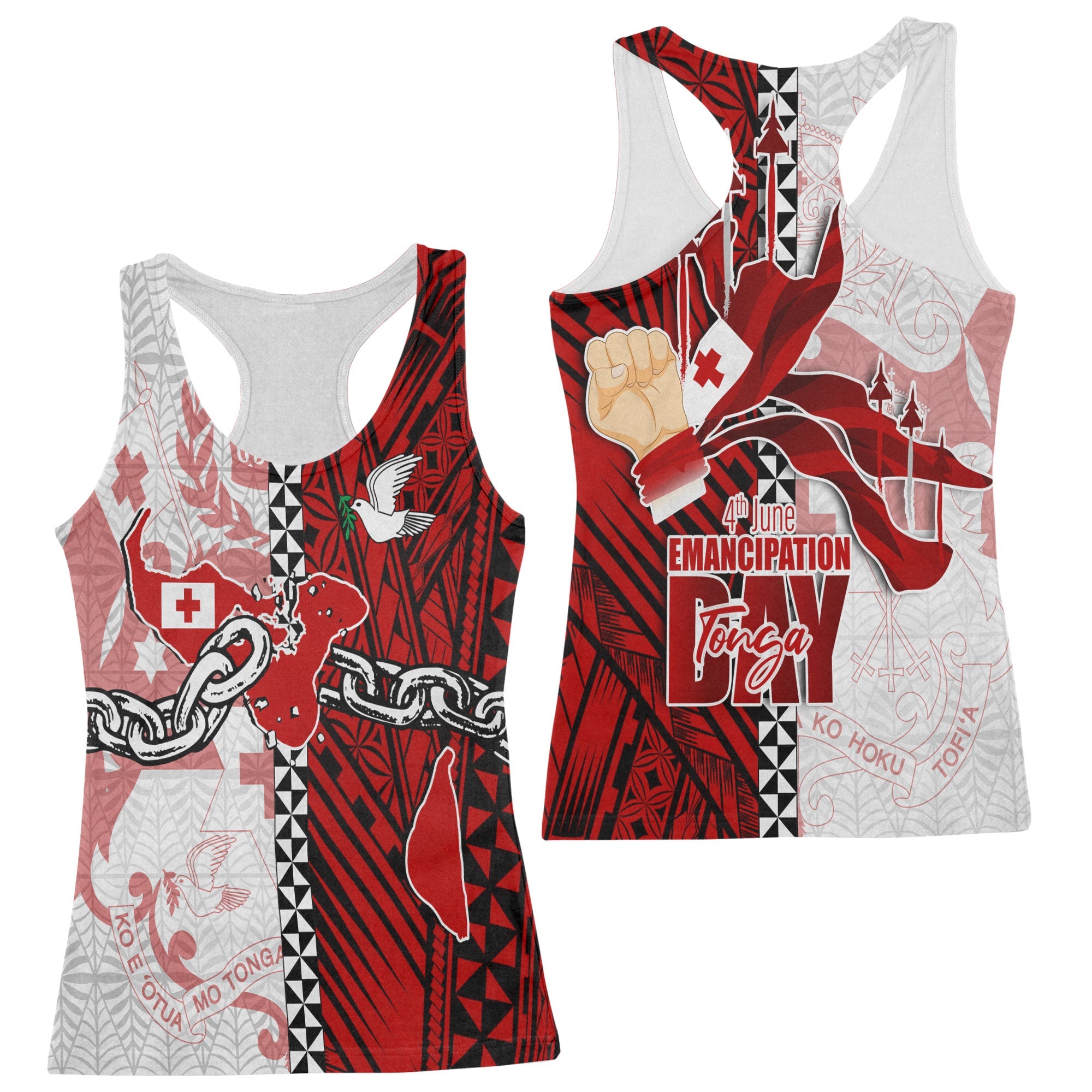 Tonga National Emancipation Day Racerback Tank