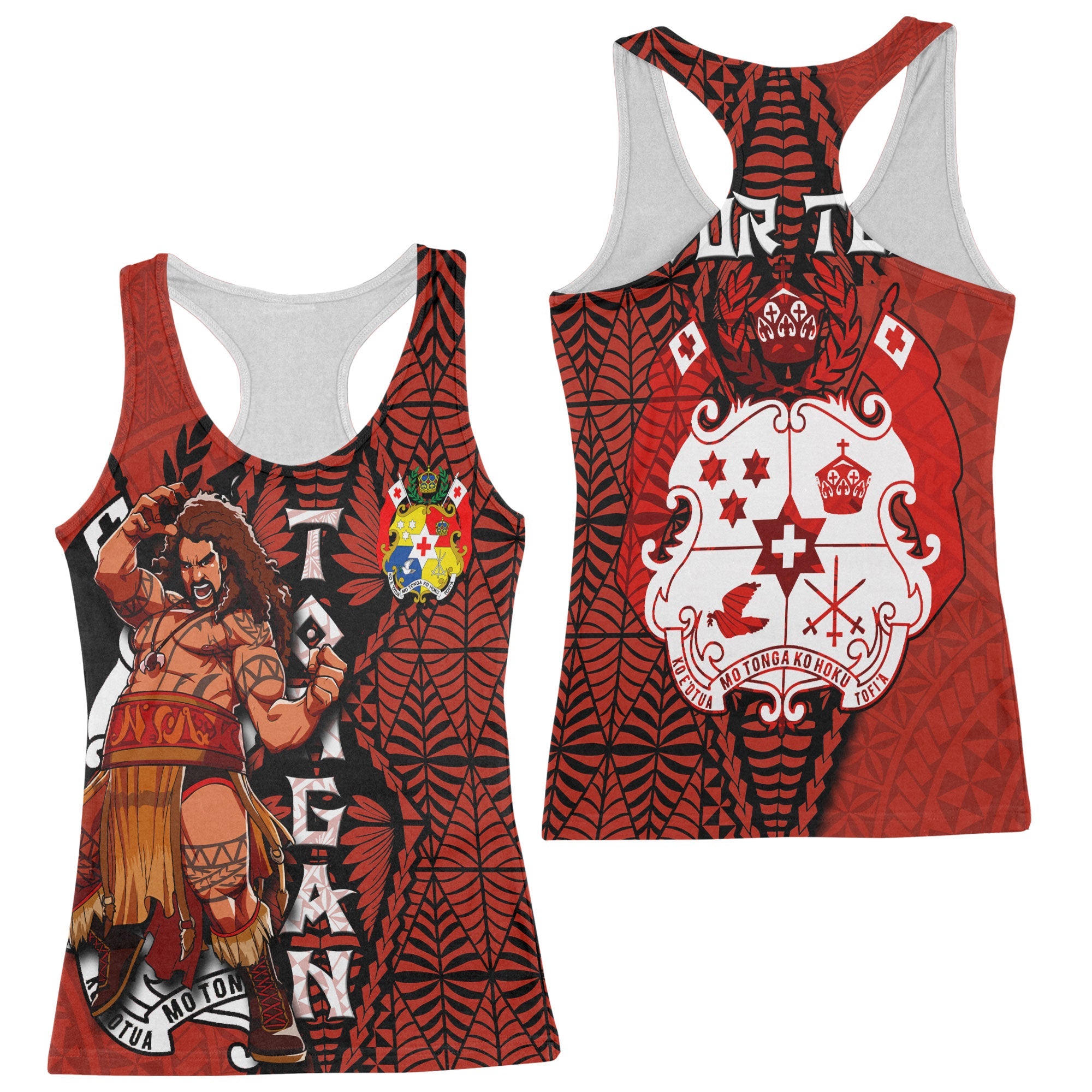 Custom Tonga The Tonga Terror Racerback Tank