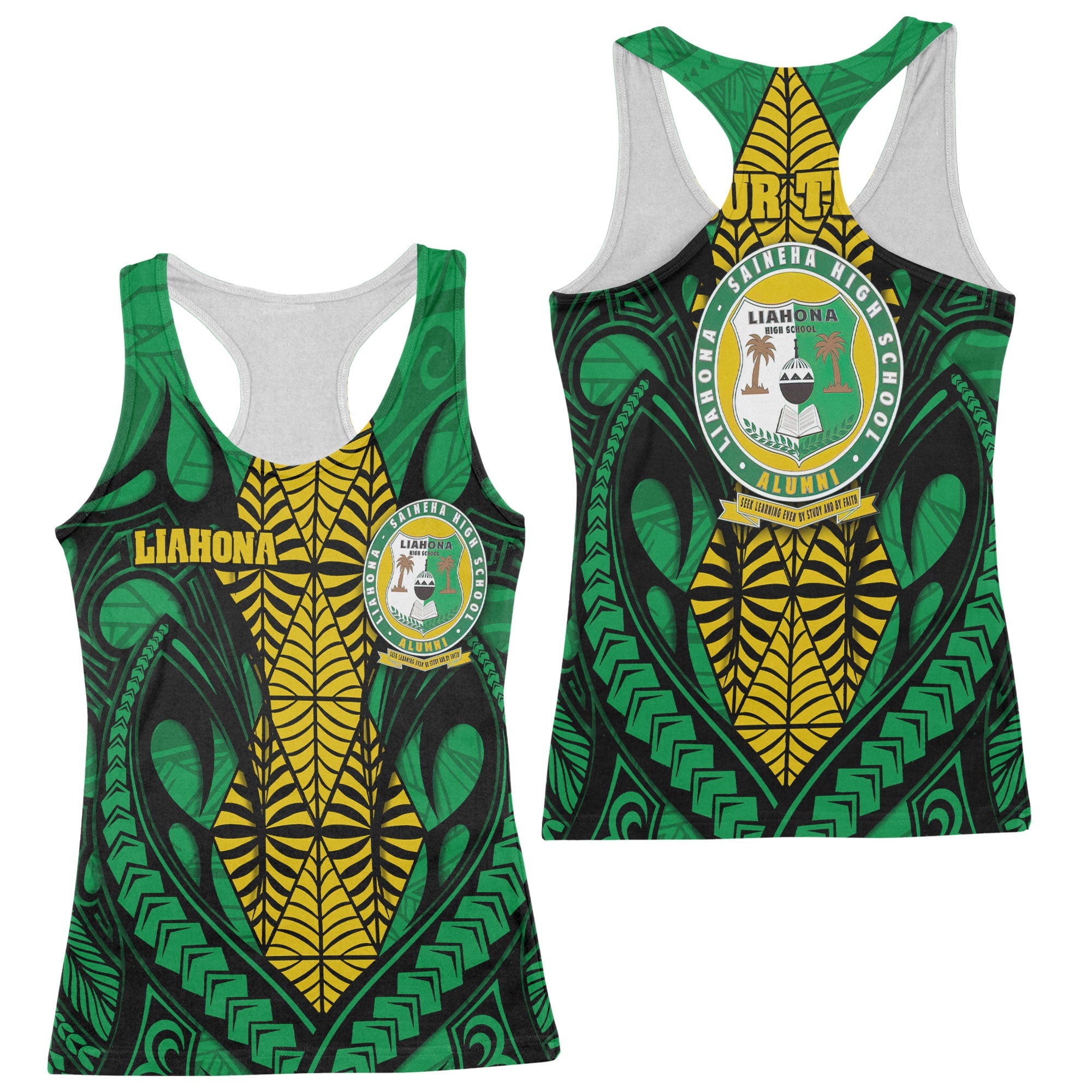 Custom Tonga Liahona High School Racerback Tank