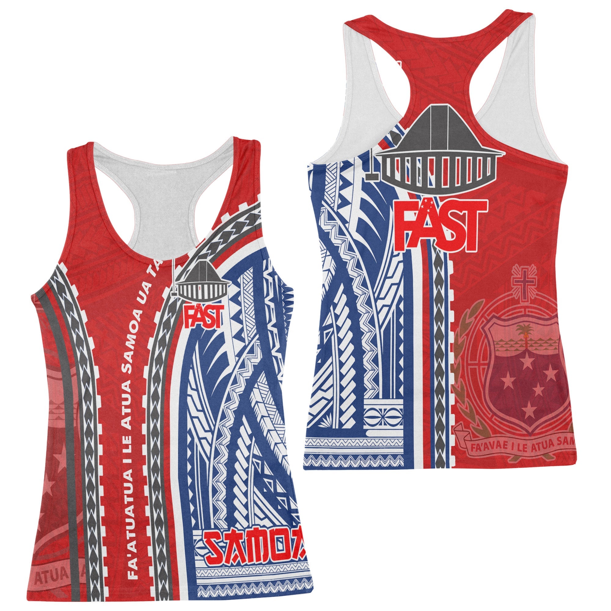 FAST Samoa United in Faith Racerback Tank