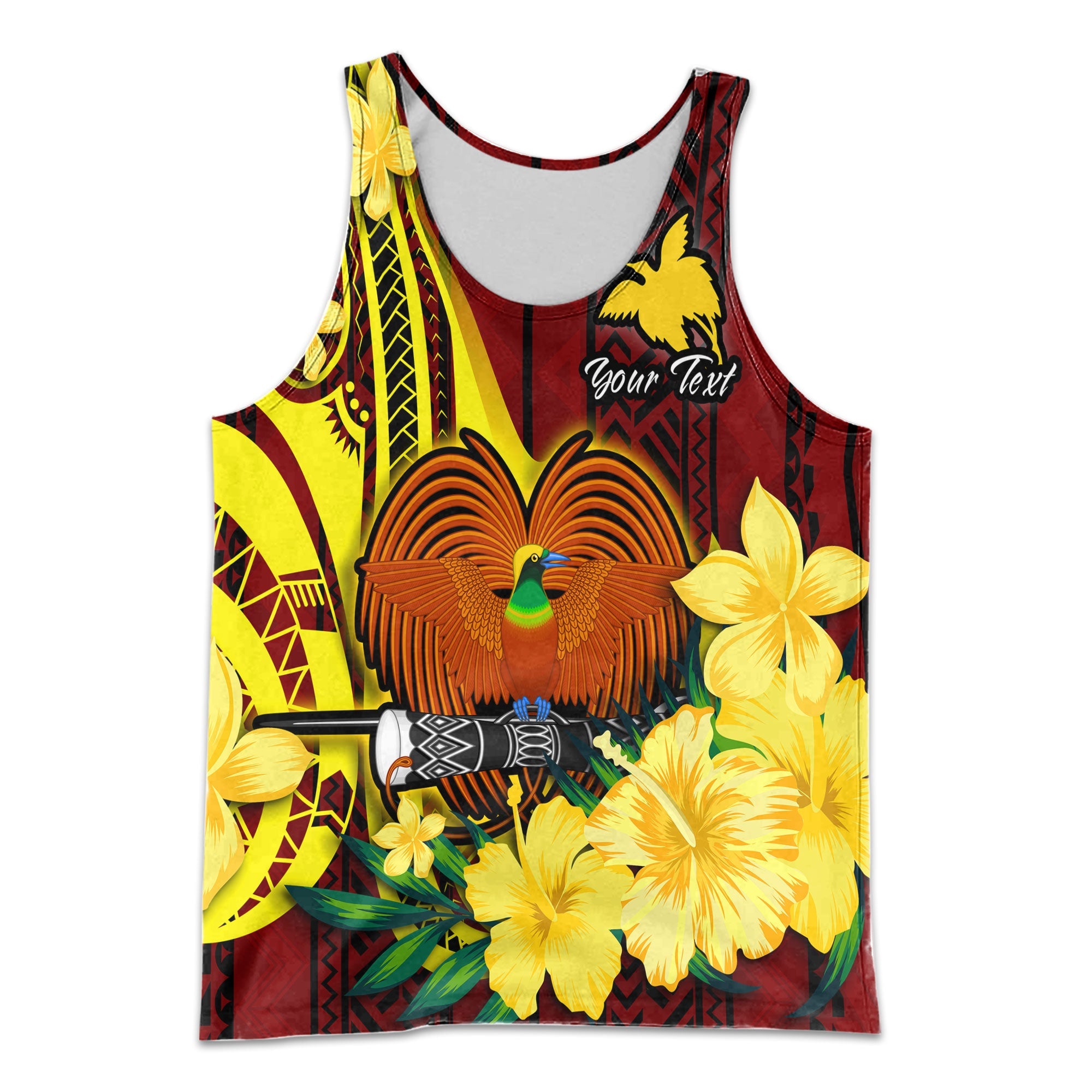 Custom Papua New Guinea Men Tank Top Polynesian PNG Bird Independence Day - LH1