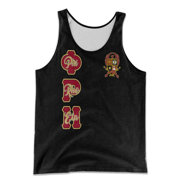 Fraternity Tank Top - Personalized Phi Rho Eta Men Tank Top Original Dark Style