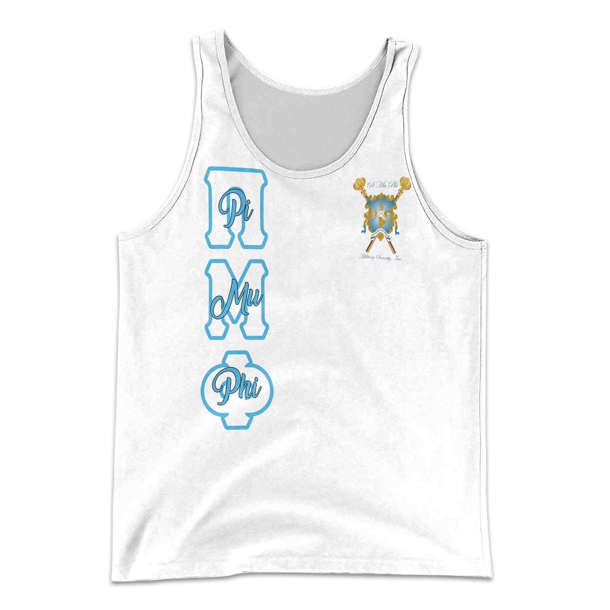 Sorority Tank Top - Personalized Pi Mu Phi Men Tank Top Original White Style