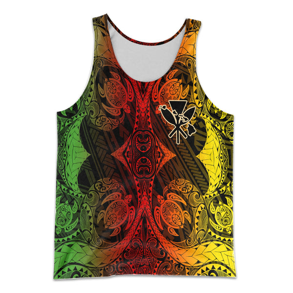 Kanaka Maoli Hawaii Men Tank Top Reggae Style