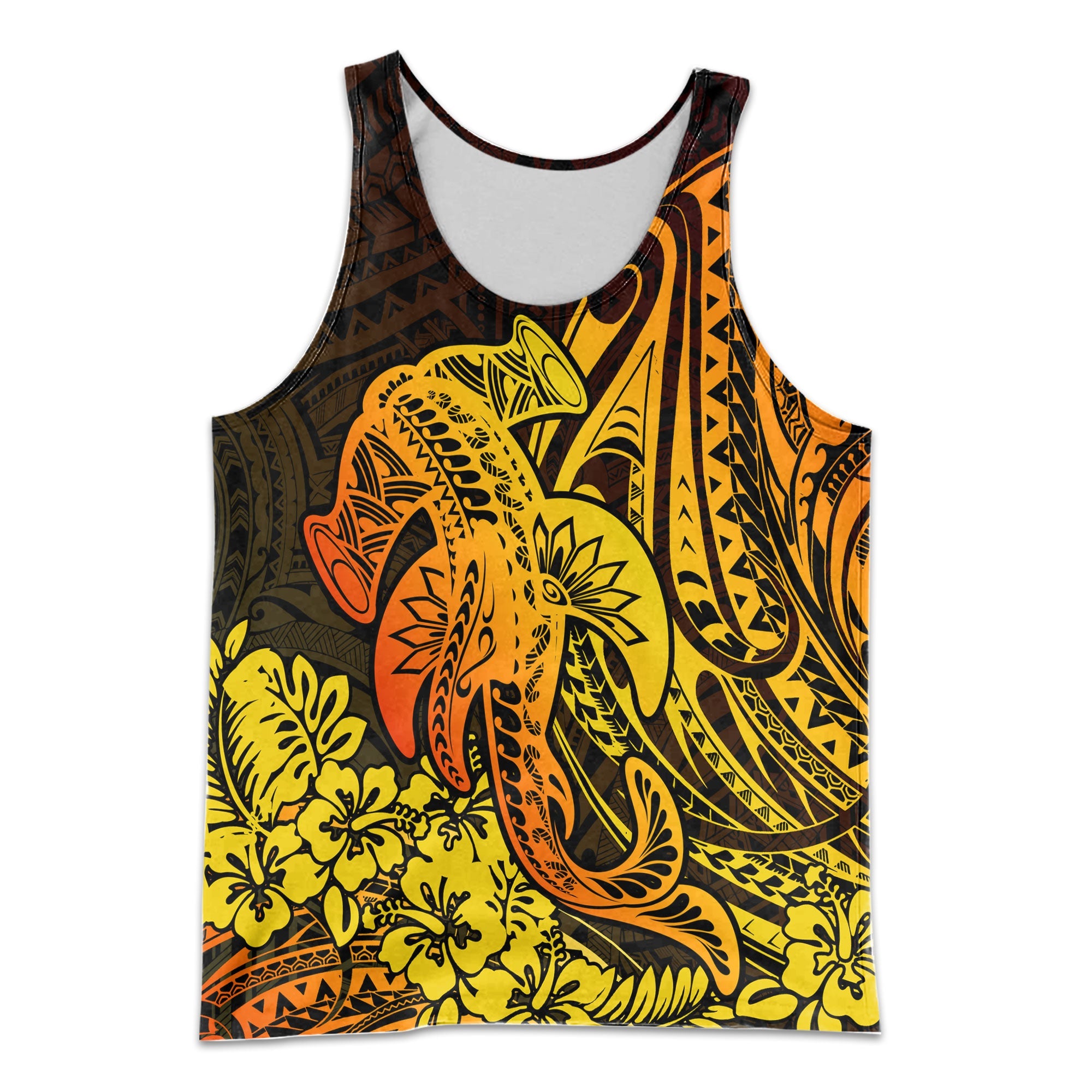 Hawaii Hammerhead Shark Men Tank Top Reggae Style