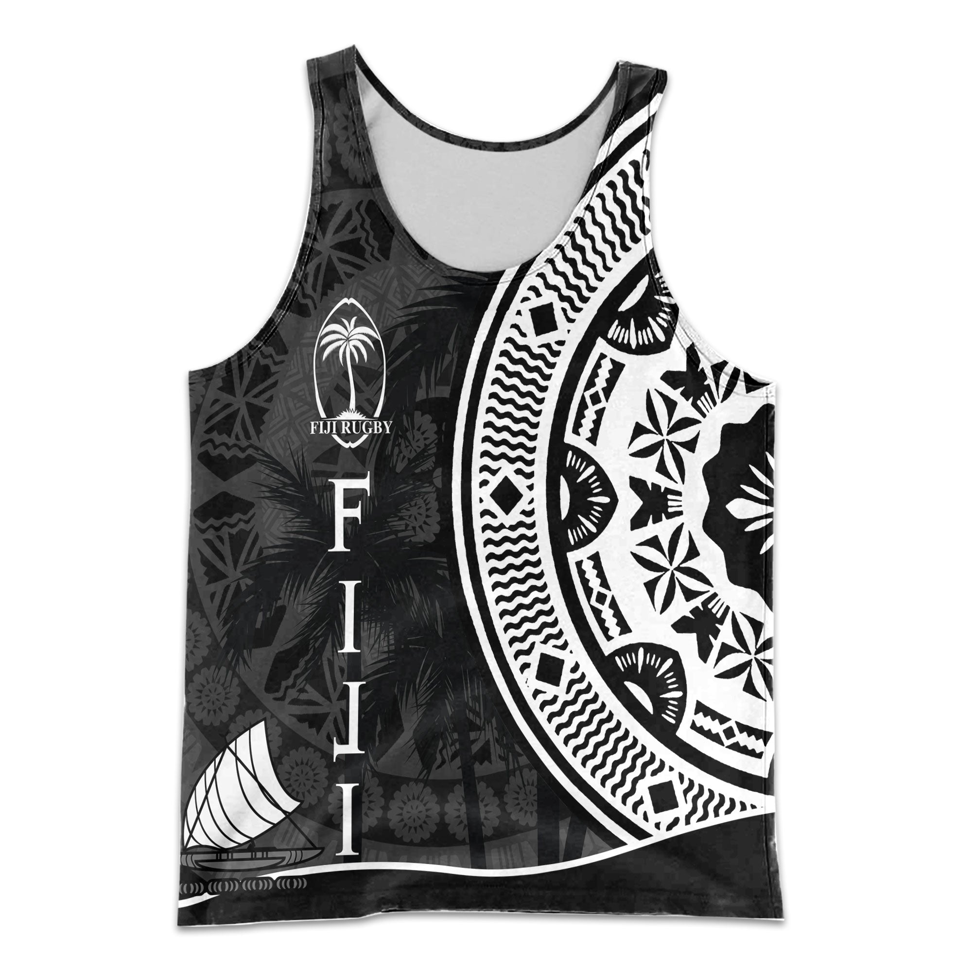 Custom Fiji Rugby Men Tank Top